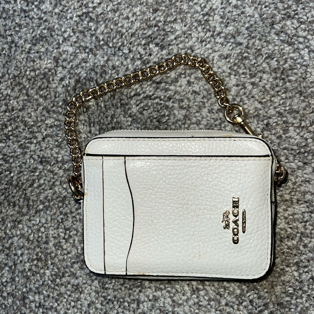 Coach Chain Zip Card Case